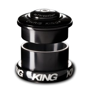 Photo of a black mountain bike headset from Chris King